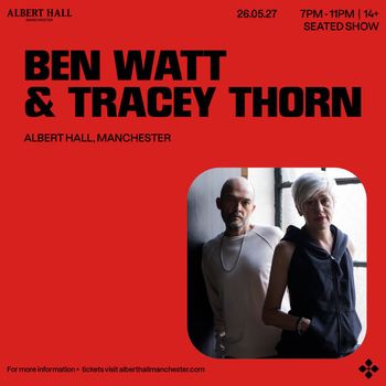 BEN WATT & TRACEY THORN Ben Watt, Tracey Thorn at ALBERT HALL on 26 May 2027 gig poster