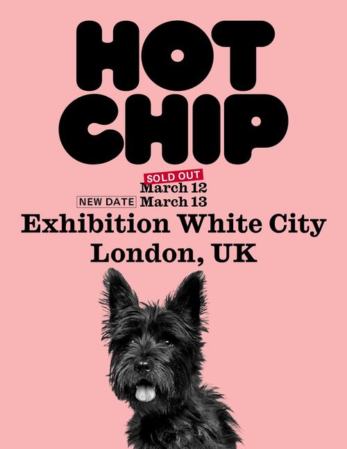 Hot Chip march 2027 tour poster