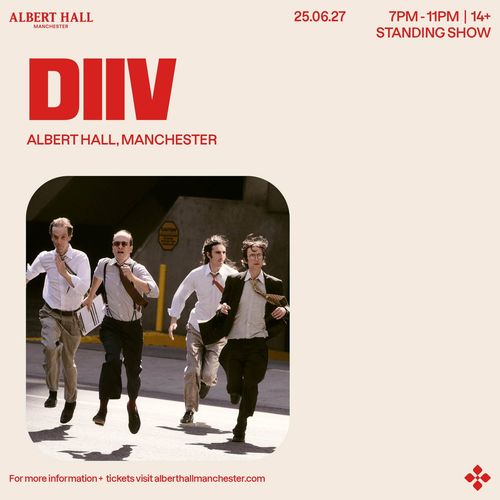 DIIV at Albert Hall on 25 June 2027 gig poster