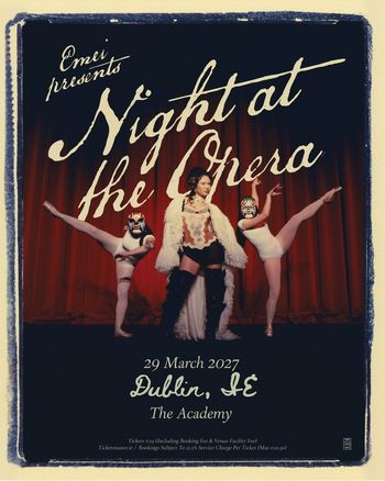 Emei presents Night at the Opera Emei at The Academy on 29 March 2027 gig poster
