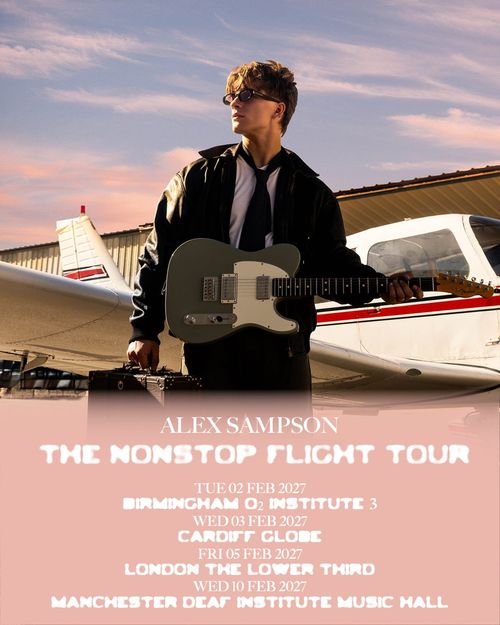 Alex Sampson - The Nonstop Flight Tour Alex Sampson february 2027 tour poster