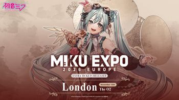 MIKU EXPO 2026 EUROPE 初音ミク at The O2 on 12 November 2026 gig poster
