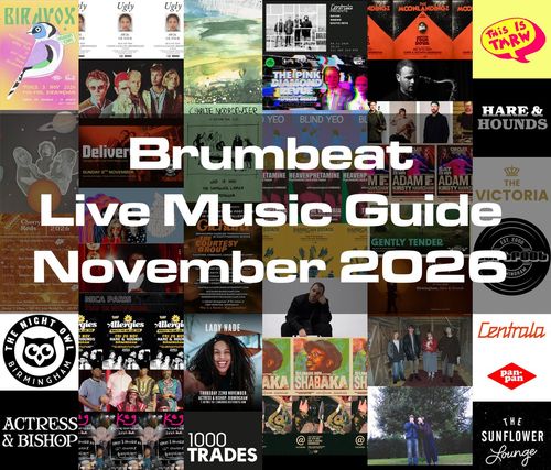 Brumbeat Live Music Guide November 2026 The Moonlandingz, Lady Nade, Charlie Noordewier, Deliver, Biravox, SAVAK, Exotic Pets, Sinews november 2026 tour poster