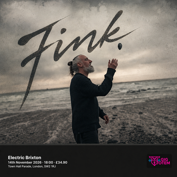 Fink Angela Autumn at Electric Brixton on 14 November 2026 gig poster