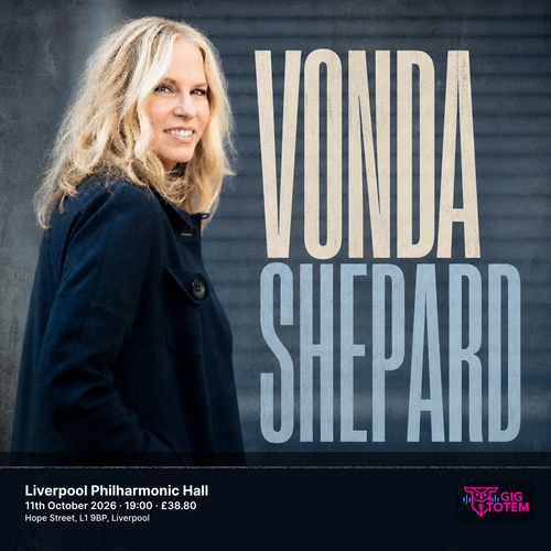 Vonda Shepard at Liverpool Philharmonic Hall on 11 October 2026 gig poster
