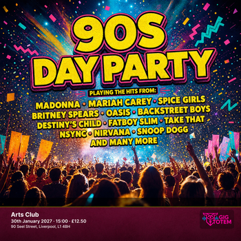 90S DAY PARTY at Arts Club on 30 January 2027 gig poster