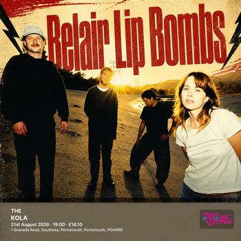 THE BELAIR LIP BOMBS at KOLA on 21 August 2026 gig poster