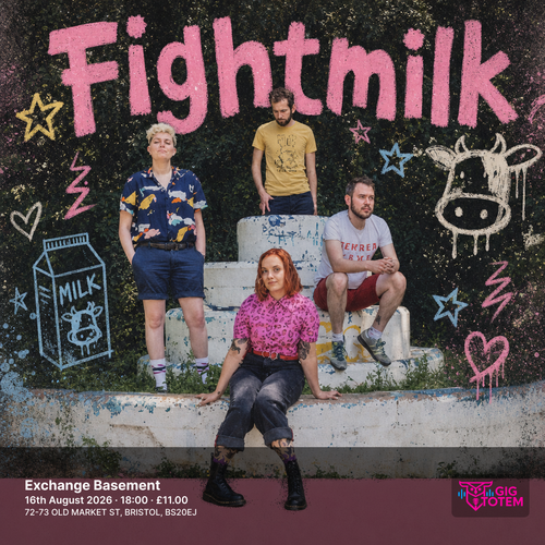 FIGHTMILK Long Neck at Exchange Basement on 16 August 2026 gig poster