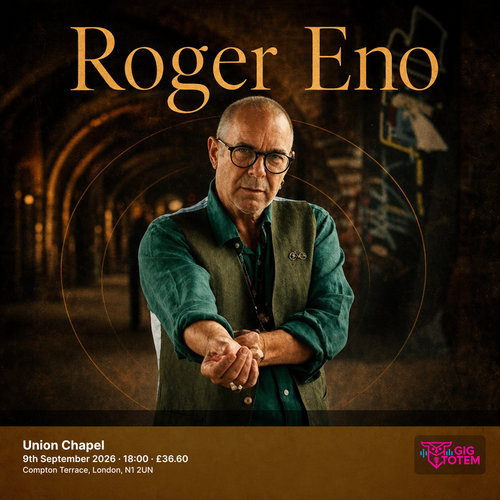 Roger Eno Hinako Omori at Union Chapel on 9 September 2026 gig poster