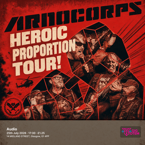 ArnoCorps at Audio on 25 July 2026 gig poster