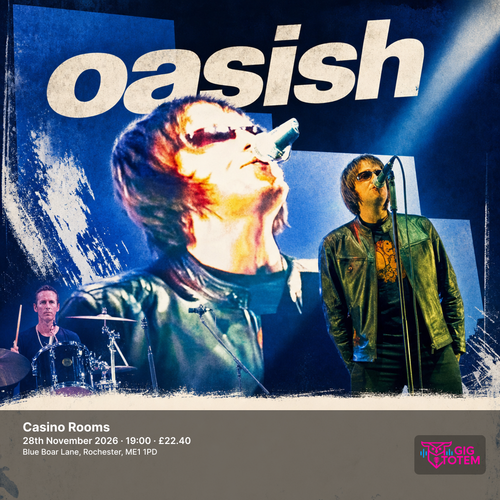 Oasish at Casino Rooms on 28 November 2026 gig poster