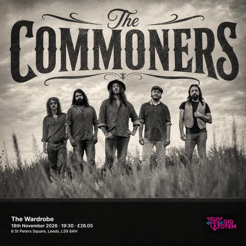 The Commoners at The Wardrobe on 18 November 2026 gig poster
