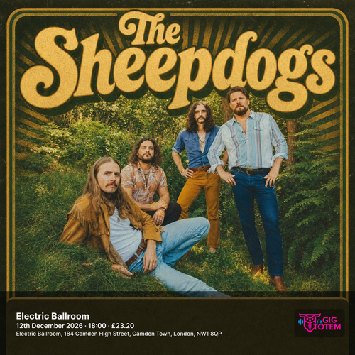 The Sheepdogs at Electric Ballroom on 12 December 2026 gig poster