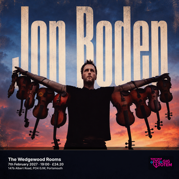 JON BODEN at The Wedgewood Rooms on 7 February 2027 gig poster