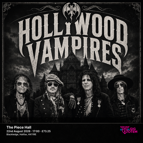 Hollywood Vampires at The Piece Hall on 22 August 2026 gig poster