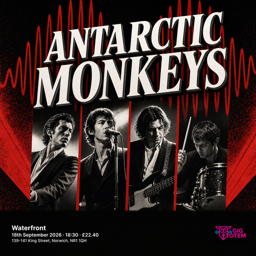 Antarctic Monkeys at Waterfront on 18 September 2026 gig poster