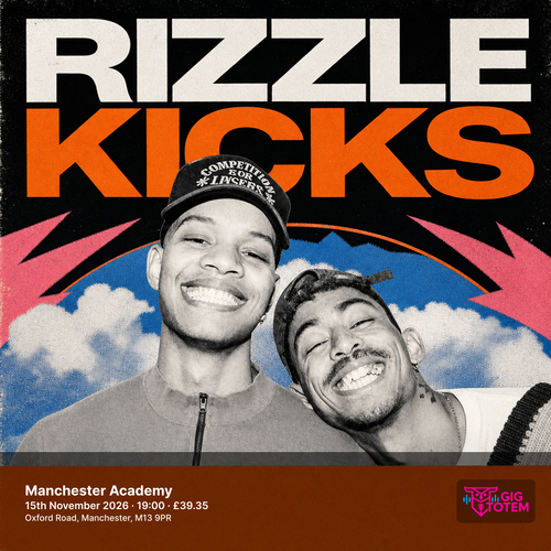 RIZZLE KICKS UK TOUR 2026 Rizzle Kicks november 2026 tour poster