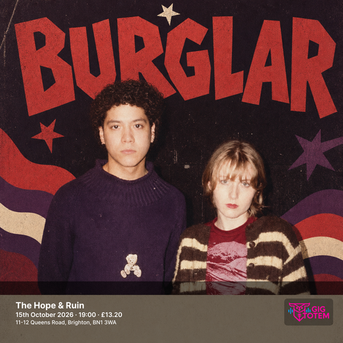 Burglar at The Hope & Ruin on 15 October 2026 gig poster