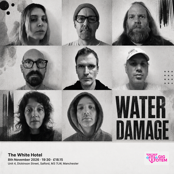 Water Damage at The White Hotel on 8 November 2026 gig poster
