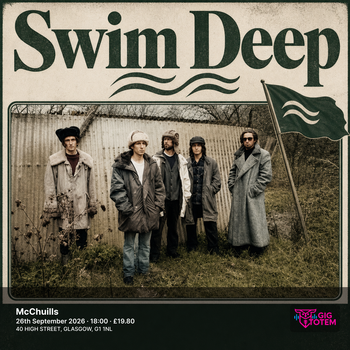 Swim Deep at McChuills on 26 September 2026 gig poster