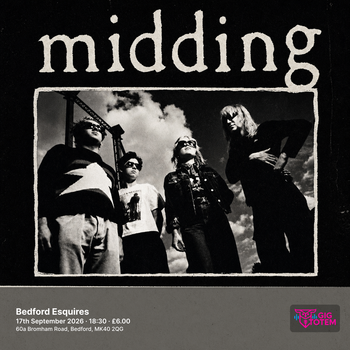 Midding at Esquires on 17 September 2026 gig poster
