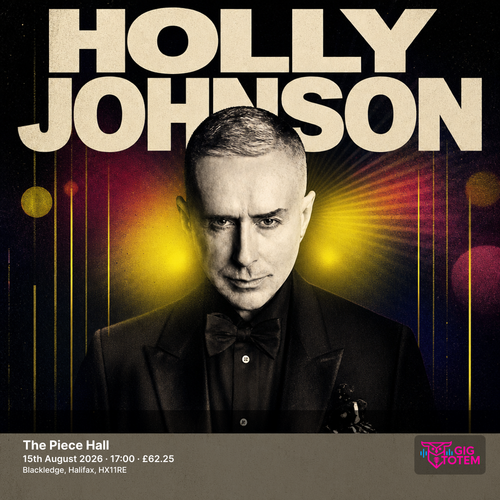 Holly Johnson at The Piece Hall on 15 August 2026 gig poster