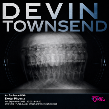 An Audience With Devin Townsend Devin Townsend at Exeter Phoenix on 4 September 2026 gig poster