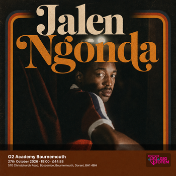 Jalen Ngonda Brooke Combe at O2 Academy Bournemouth on 27 October 2026 gig poster