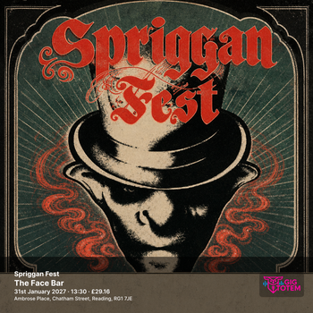 Spriggan Fest Spriggan Mist, Tiger Moth Tales at The Face Bar on 31 January 2027 gig poster