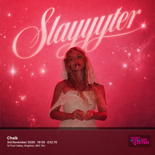 Slayyyter at Chalk on 3 November 2026 gig poster