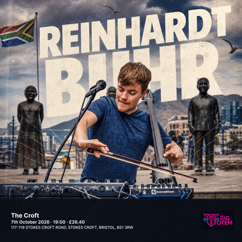 Reinhardt Buhr at The Croft on 7 October 2026 gig poster