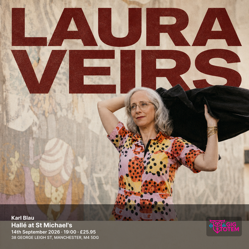 Laura Veirs + Karl Blau Laura Veirs, Karl Blau at Hallé at St Michael's on 14 September 2026 gig poster