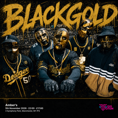 BLACKGOLD at Amber's on 5 November 2026 gig poster