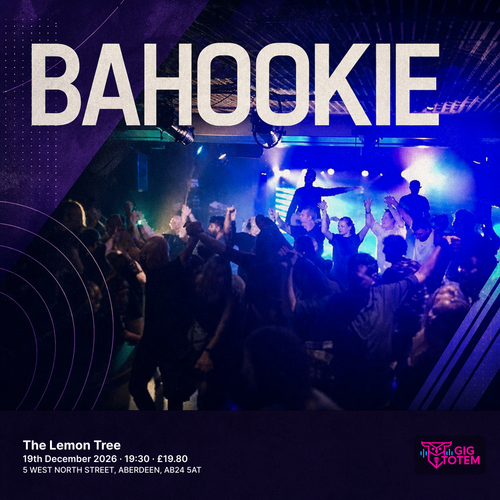 Bahookie at The Lemon Tree on 19 December 2026 gig poster