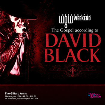 The Gospel according to David Black at The Giffard Arms on 21 August 2026 gig poster