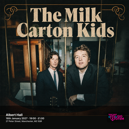 The Milk Carton Kids at Albert Hall on 16 January 2027 gig poster