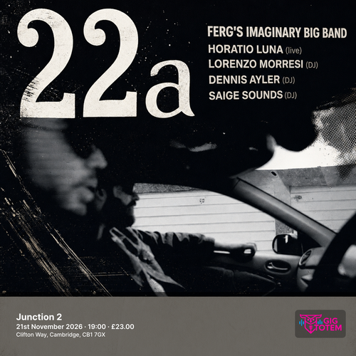 Ferg's Imaginary Big Band at Junction 2 on 21 November 2026 gig poster