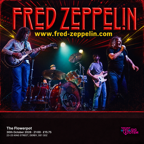 Fred Zeppelin at The Flowerpot on 30 October 2026 gig poster