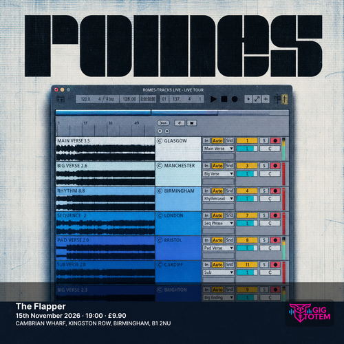 ROMES at The Flapper on 15 November 2026 gig poster