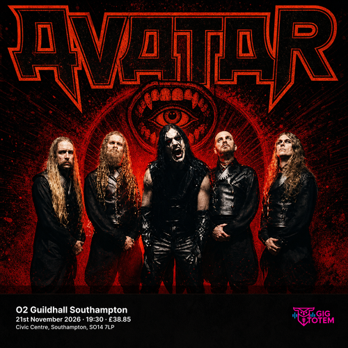 Avatar at O2 Guildhall Southampton on 21 November 2026 gig poster
