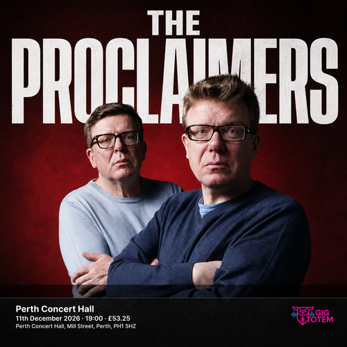 The Proclaimers at Perth Concert Hall on 11 December 2026 gig poster