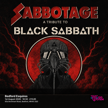 SABBOTAGE (A TRIBUTE TO BLACK SABBATH) at Esquires on 1 August 2026 gig poster