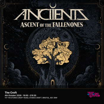 Anciients at The Croft on 4 October 2026 gig poster