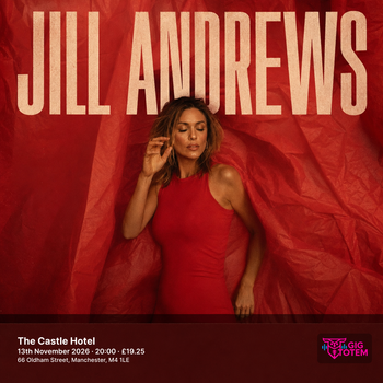 Jill Andrews at The Castle Hotel on 13 November 2026 gig poster