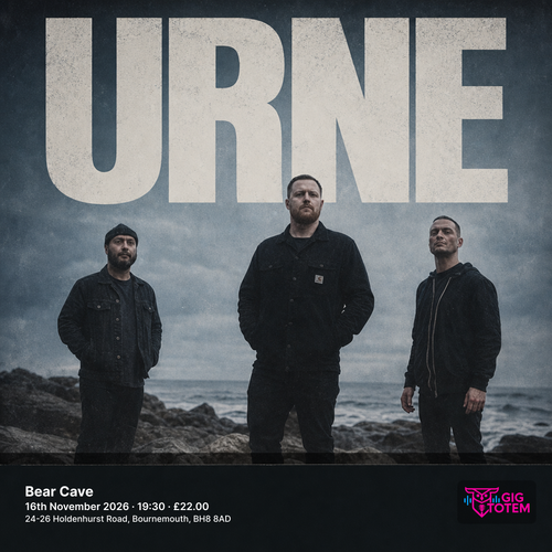 Urne at Bear Cave on 16 November 2026 gig poster