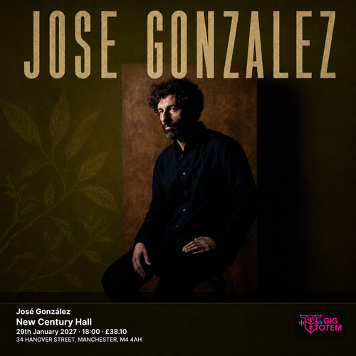 José González Jose Gonzalez at New Century Hall on 29 January 2027 gig poster