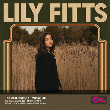 Lily Fitts at The Deaf Institute on 3 September 2026 gig poster
