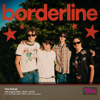 Borderline at The Social on 12 August 2026 gig poster