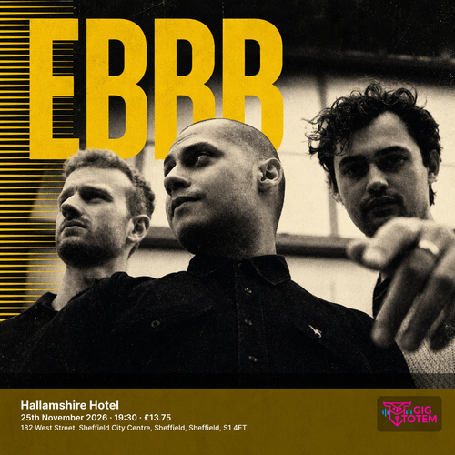Ebbb at Hallamshire Hotel on 25 November 2026 gig poster