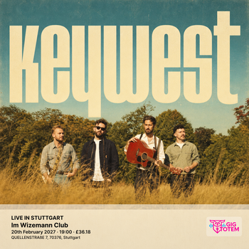 KEYWEST - LIVE IN STUTTGART KeyWest at Wizemann on 20 February 2027 gig poster